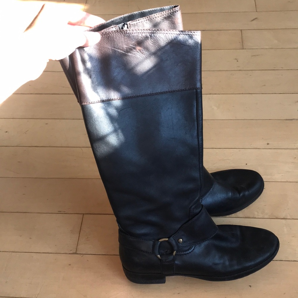 Ralph Lauren size 8.5 Black leather riding boots